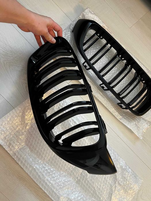 Grile Duble BMW Seria 4 F32, F33, F36, 2013 - 2017 Negru Lucios