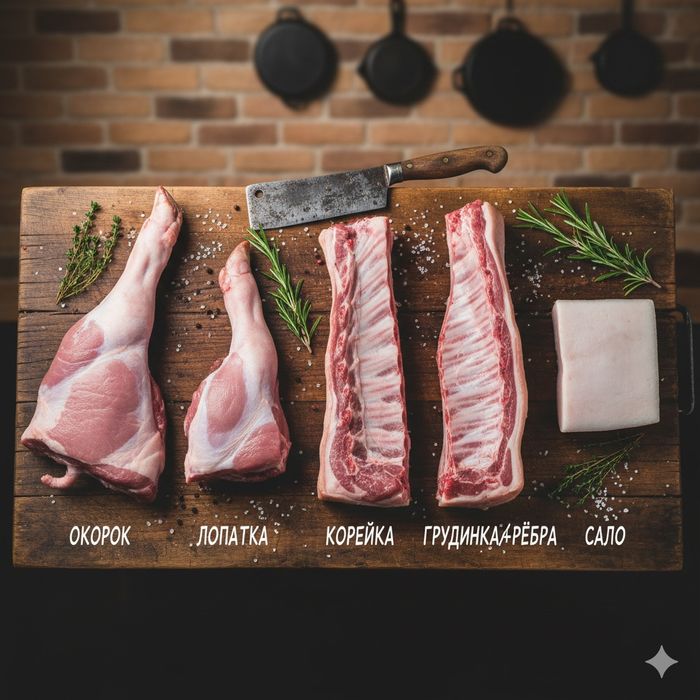 Свежая свинина по часам на заказ