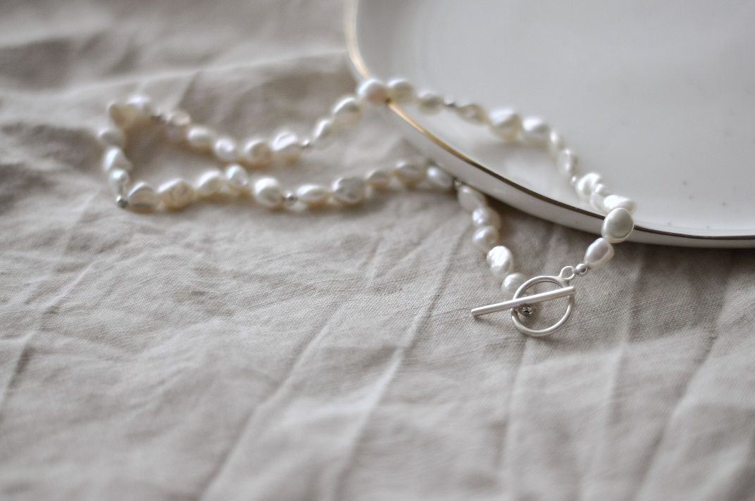 Colier din argint Indira, Silver Grace, cu perle naturale