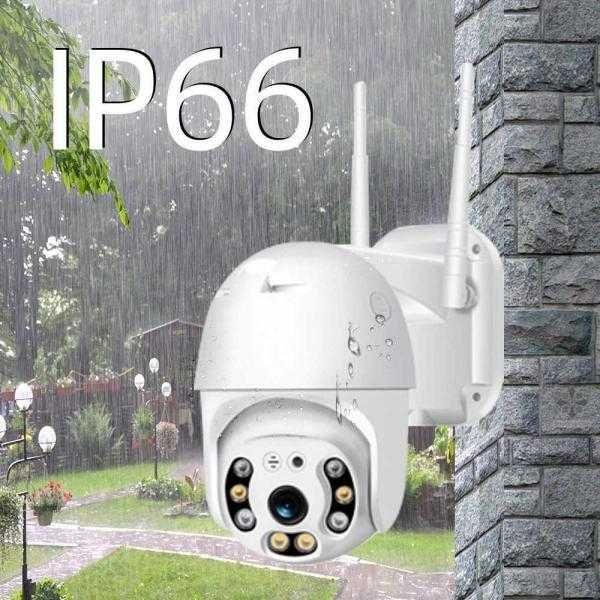 UHD PTZ IP камера С ДВЕ АНТЕНИ цветно нощно виждане WIFI, ICSee