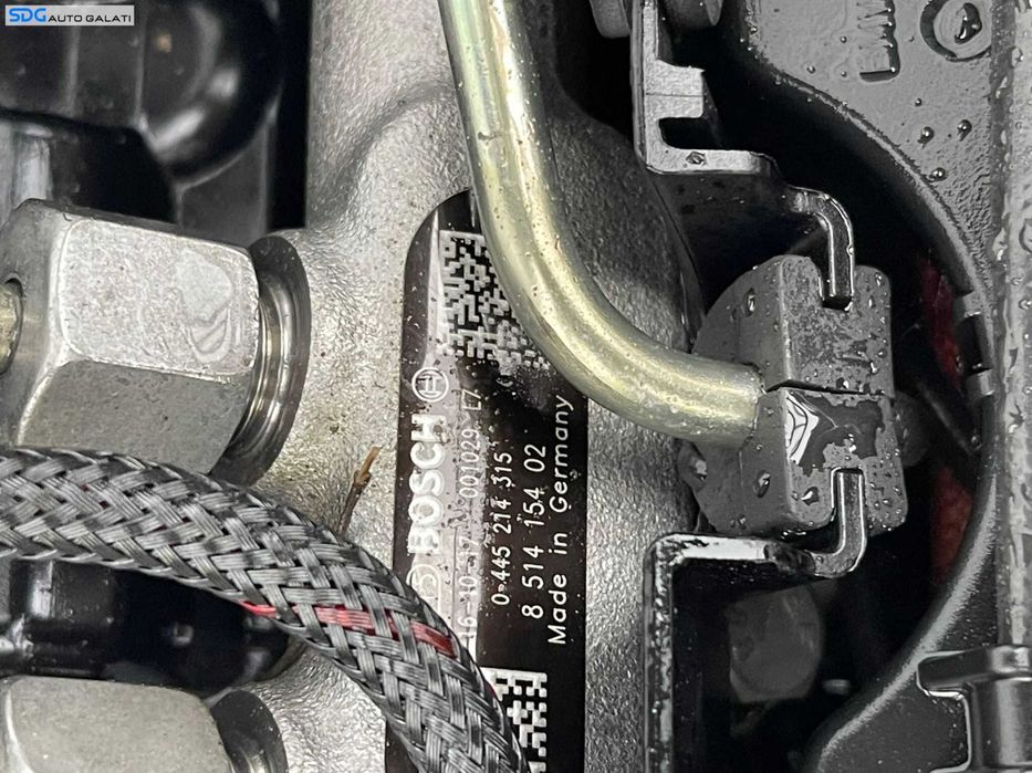 Rampa Presiune Injectoare cu Senzor Senzori Regulator BMW Seria 3 F30 F31 316 318 320 325 2.0 D 2010 - 2019 Cod 0445214315 8514154 851415402