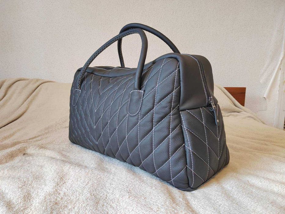 Кожен сак ръчна изработка