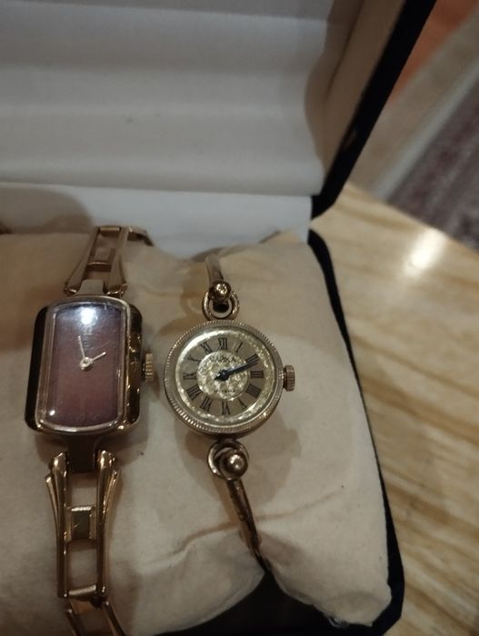 Часы в ассортименте женские эмаль,позолота 18к