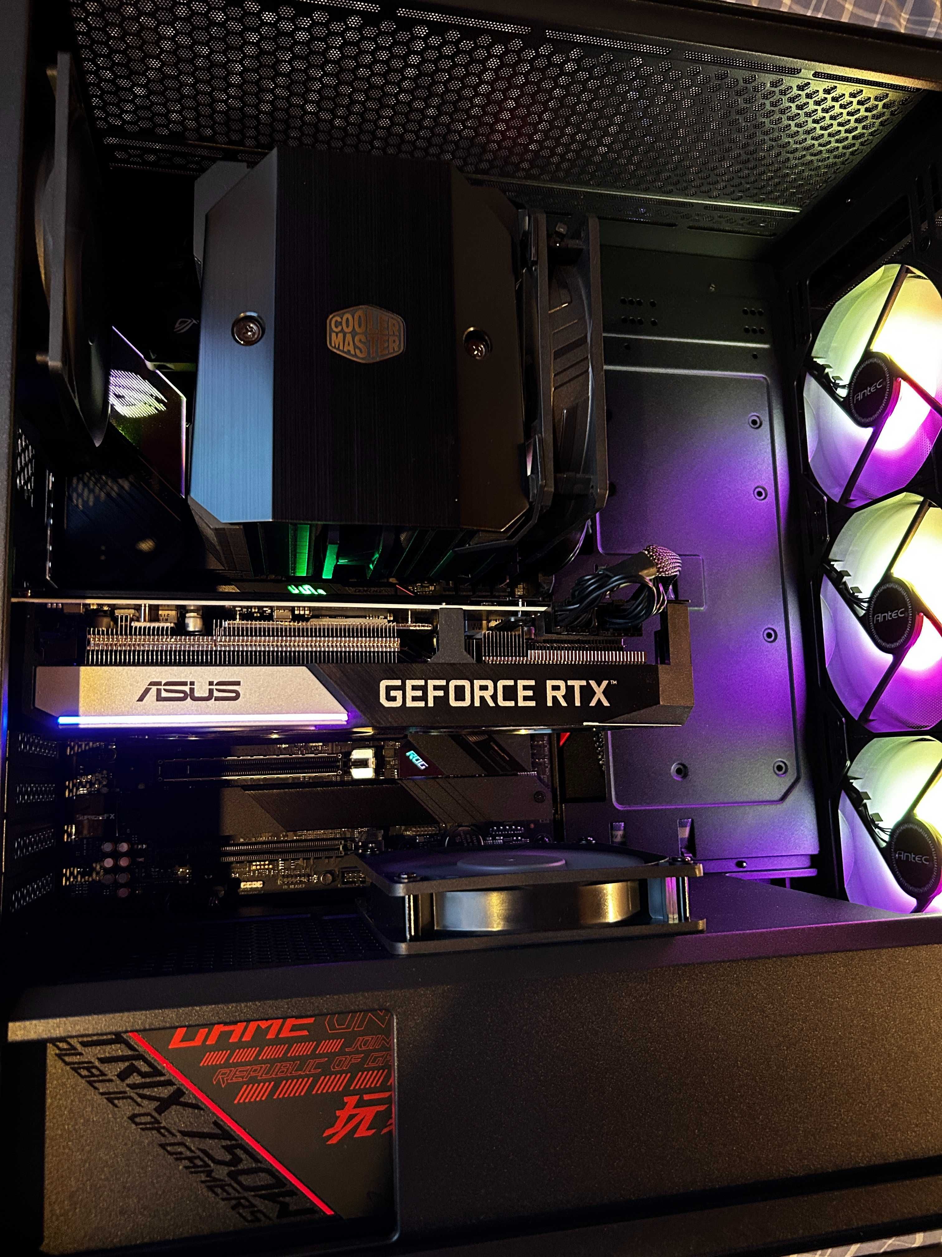 Геймърски i7 11700K/RТX 3070 OC/32gb рам/Nvme+HDD 2,5tb/Asus ROG Top