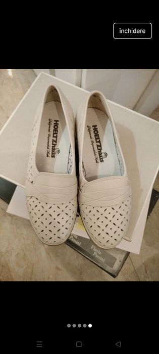 Pantofi ortopedici, de piele, noi