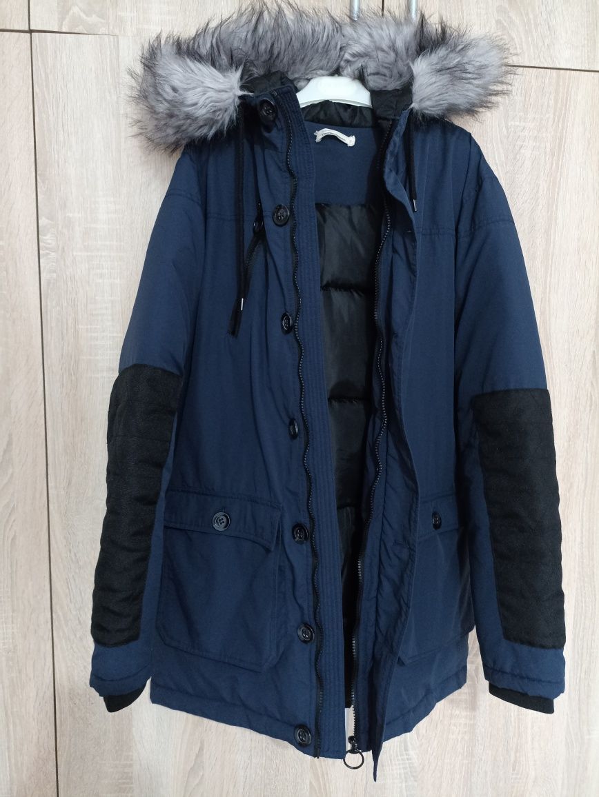 Geaca Iarna Another Influence Hooded Faux Faur Parka