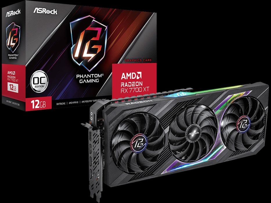 ASRock AMD Radeon RX 7700 XT Phantom Gaming 12GB OC.