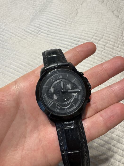 Черен мъжки часовник Fossil