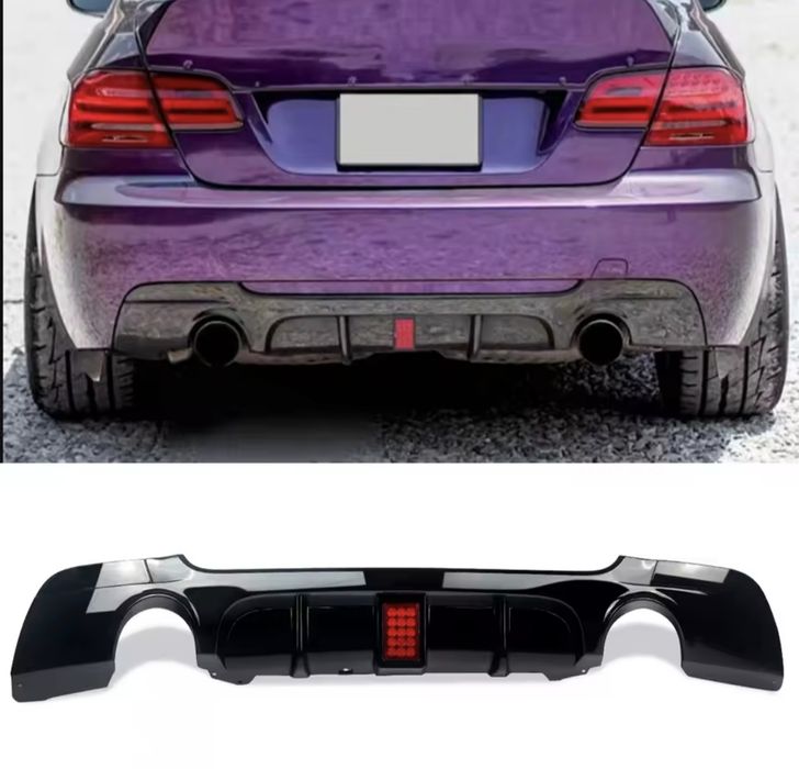 Бмв Е92 Е93 Оребрен Дифузьор / Добавка за задна броня / BMW E92 E93