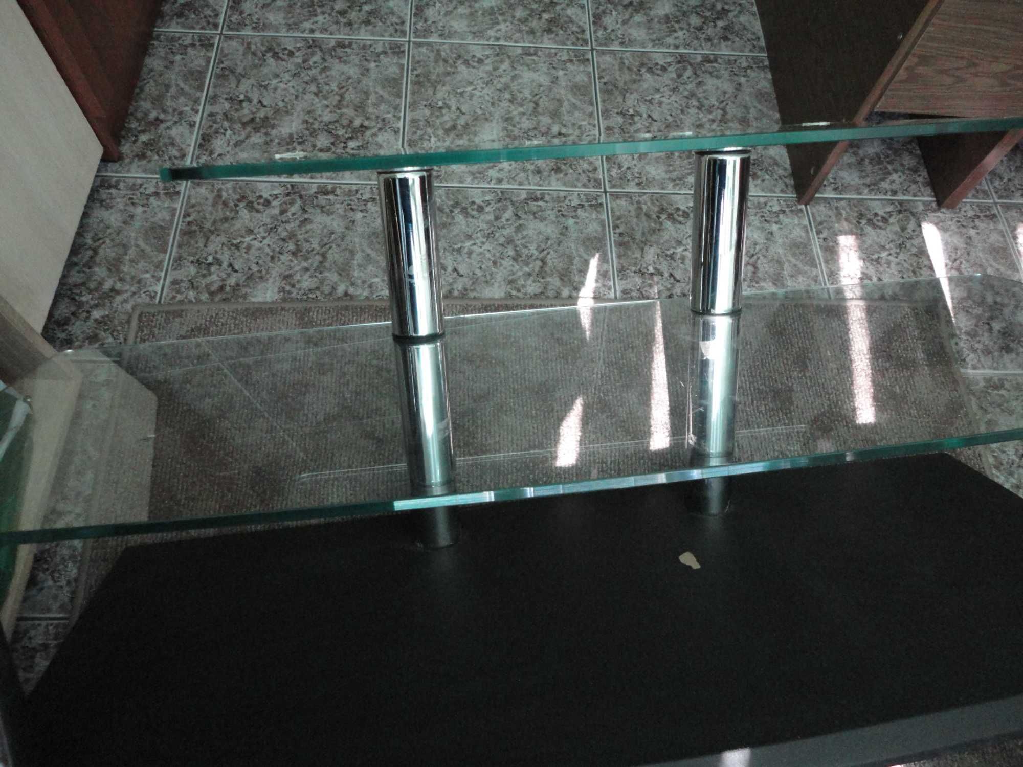 Стъклена холна маса,три ниваа