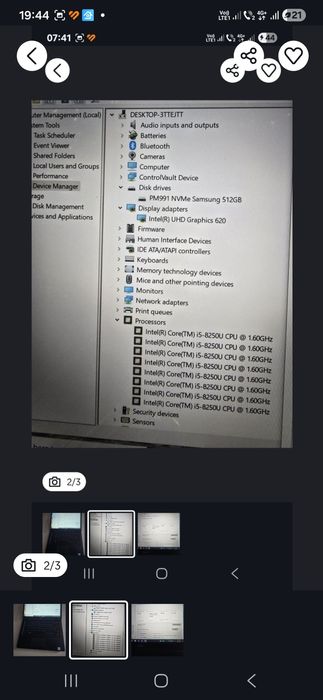 Black Friday laptop Dell 5490, i5-8265, ram 16gb, ssd 512gb