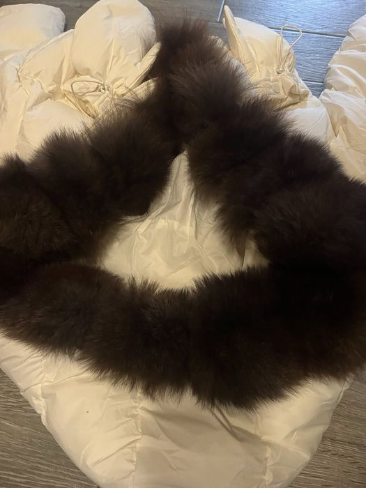 Зимно яке с яка от естествен косъм лисица