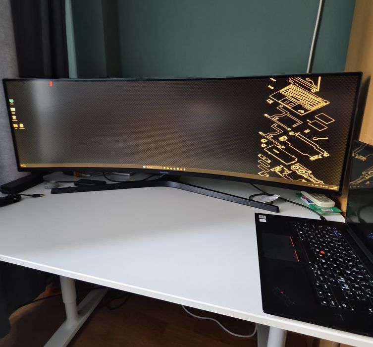 Монитор Samsung 49" 144 Hz UltraWide USB-C, Спикър 7W