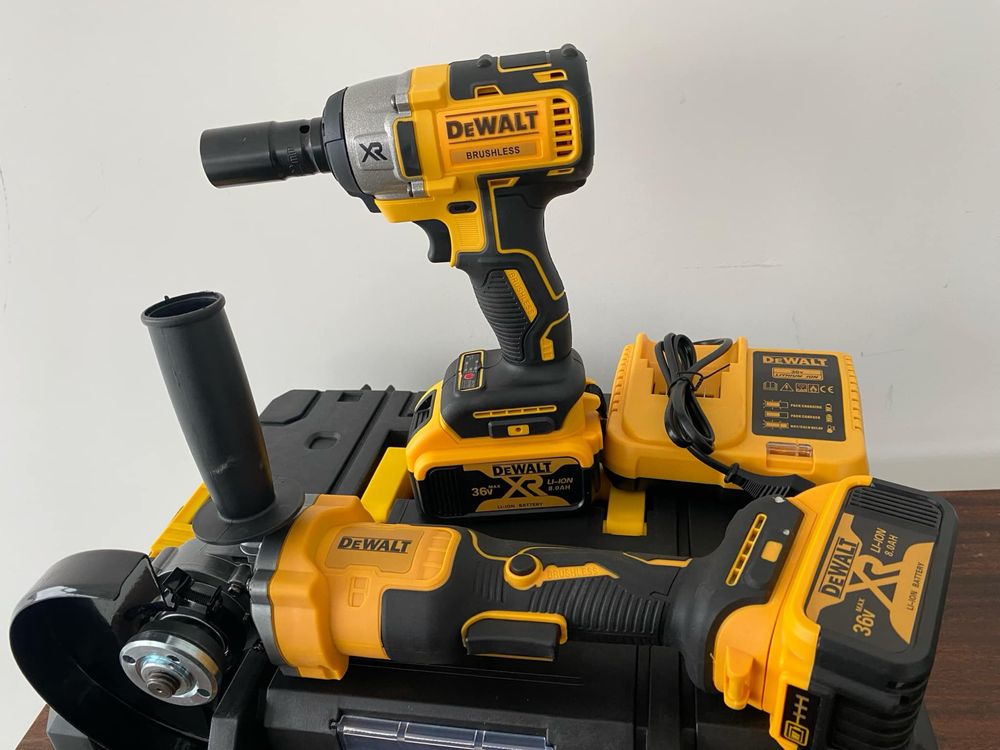 2в1 Акумулаторен Ъглошлайф и Гайковерт Девалт Dewalt 18V,36