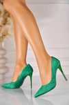 Pantofi stiletto verzi