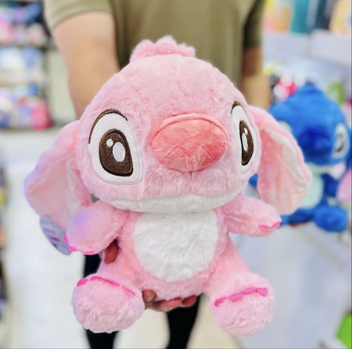 Плюшени играчки Стич и Ейнджъл 25см, плюшена играчка Stitch Angel