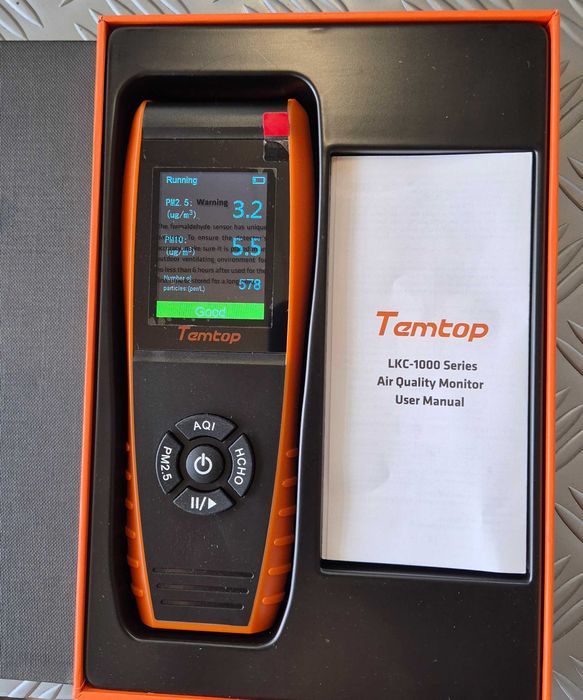 Temtop Air тестер за качество на въздуха PM2.5 PM10