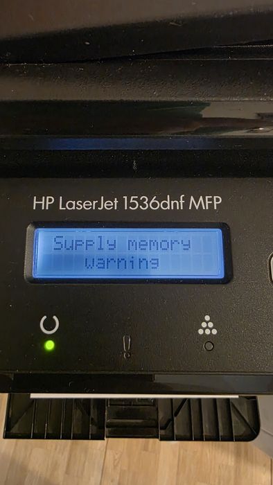Imprimanta HP LaserJet 1536dnf MFP cu 10.1000 supply merory error