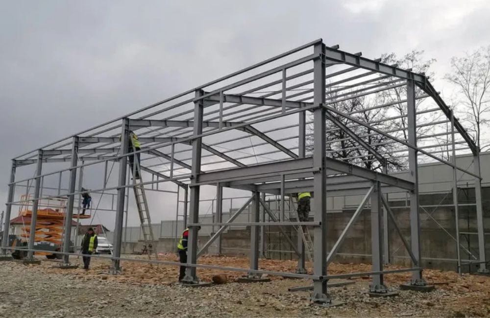 Construiesc hale si structuri metalice comform oricărui proiect