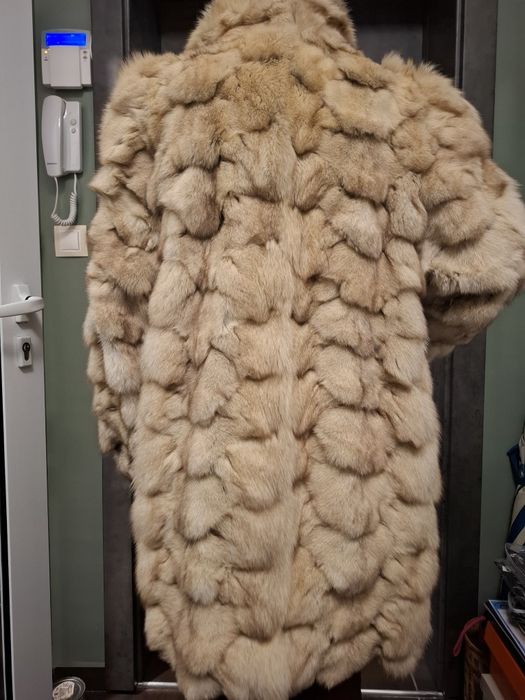 Палто от лисица естествен косъм