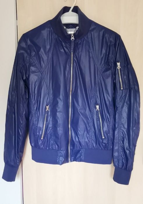 Geaca Jacheta dama RISSKIO Italy lucioasa shimmer marimea M impecabila