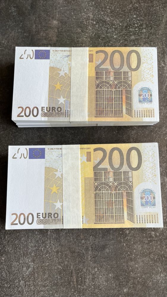 Реквизитни банкноти от 200€