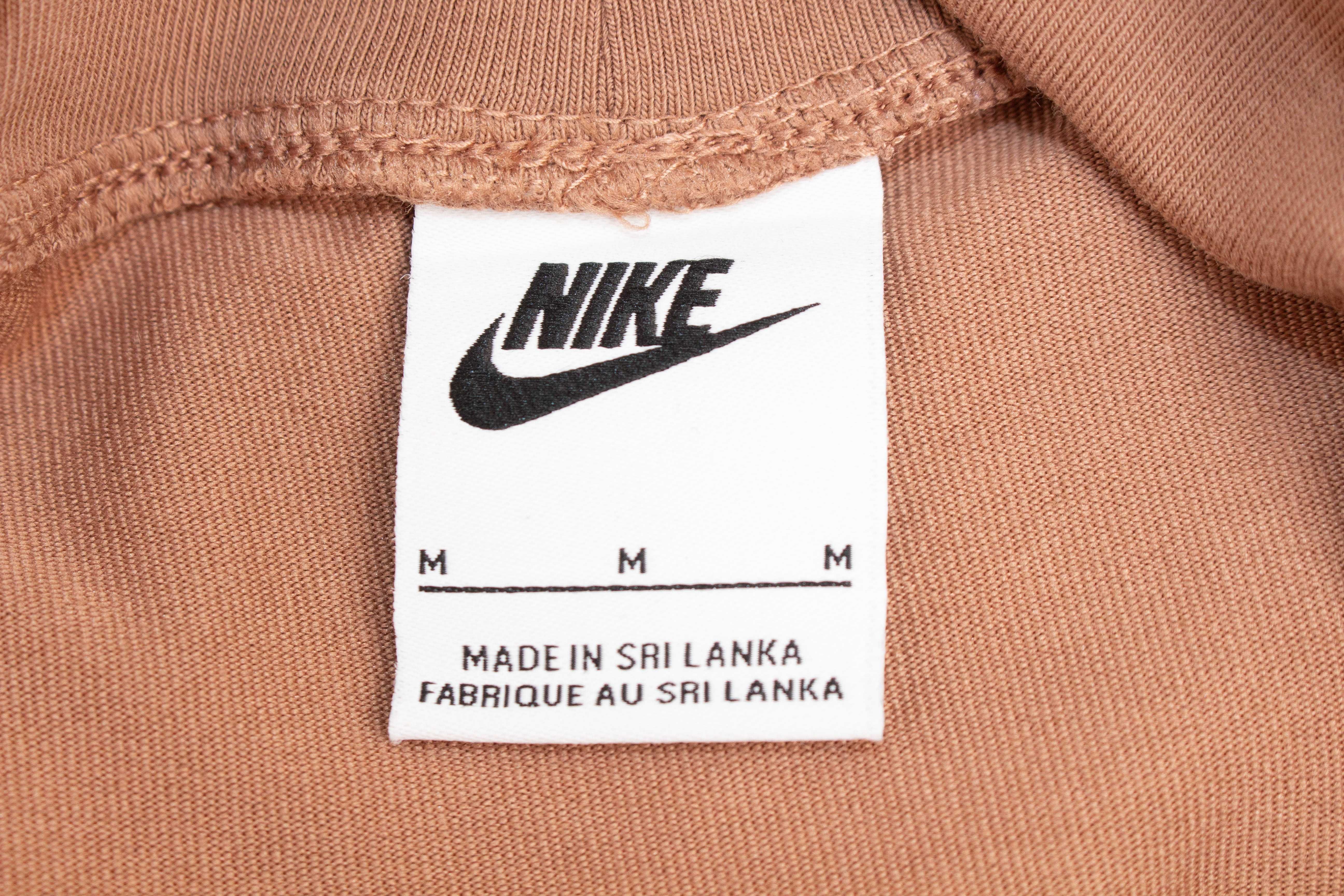 Nike оригинална дамска блуза поло светло кафява лого дълги ръкави М