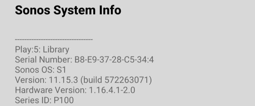 Sonos play5 (Gen1)