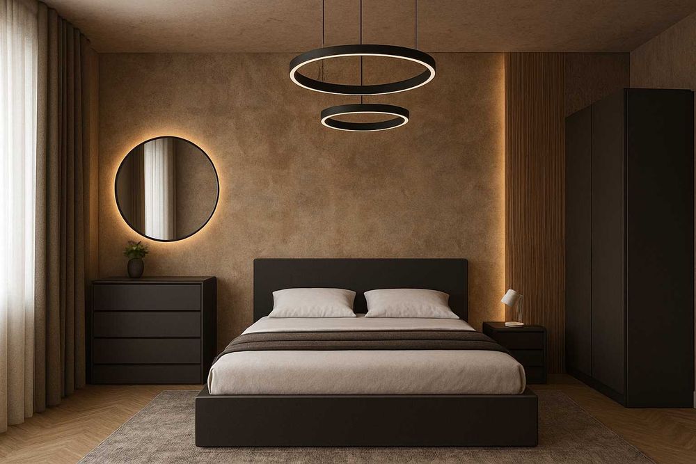 Спальный гарнитур, Мебель для спальни, Гарнитур, Кровать, Комод, Шкаф