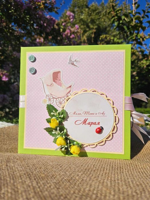 Албумче за новородено момиченце.