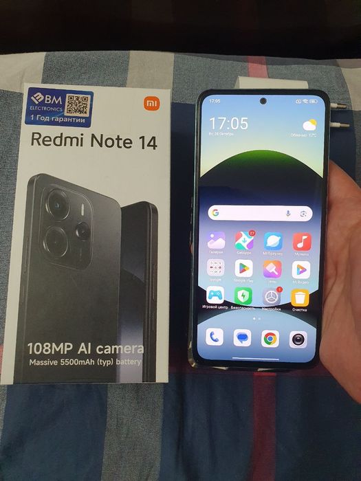 Xiaomi Redmi Note 14 16/128GB Green 2025 Igravoy Karobka Yaxshi Zor