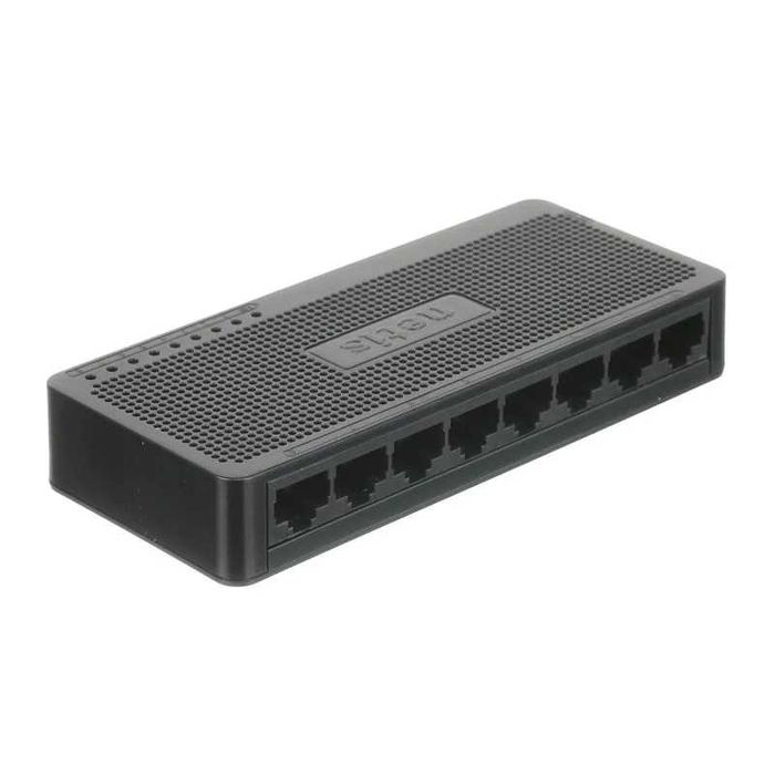 Switch 8 porturi Netis, 10/100 ST3108, plastic, negru