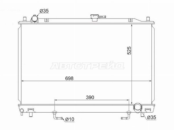 Радиатор Mitsubishi Pajero