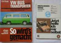 Книги за ремонт на автомобили VW Bus Transporter, Mercedes- Benz 123