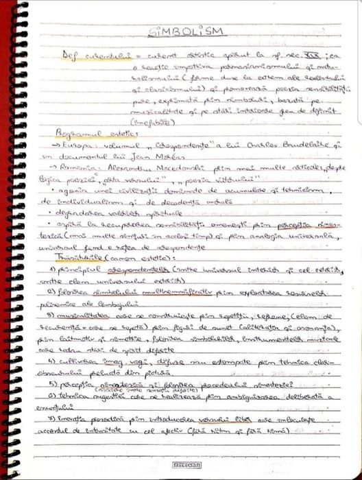 Caiet meditatii romana BAC de 10