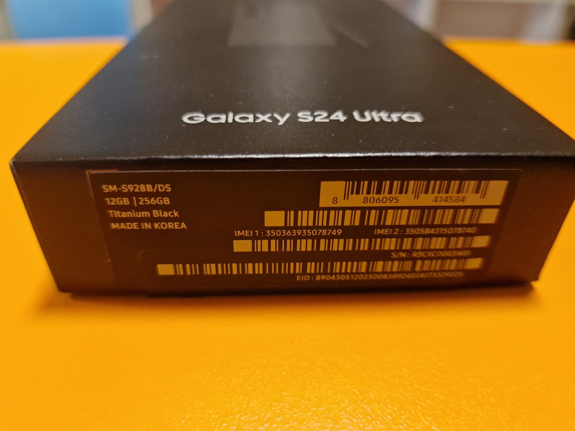 Samsung S24 Ultra 5G 256gb Titanium Black, resigilat  factura garantie