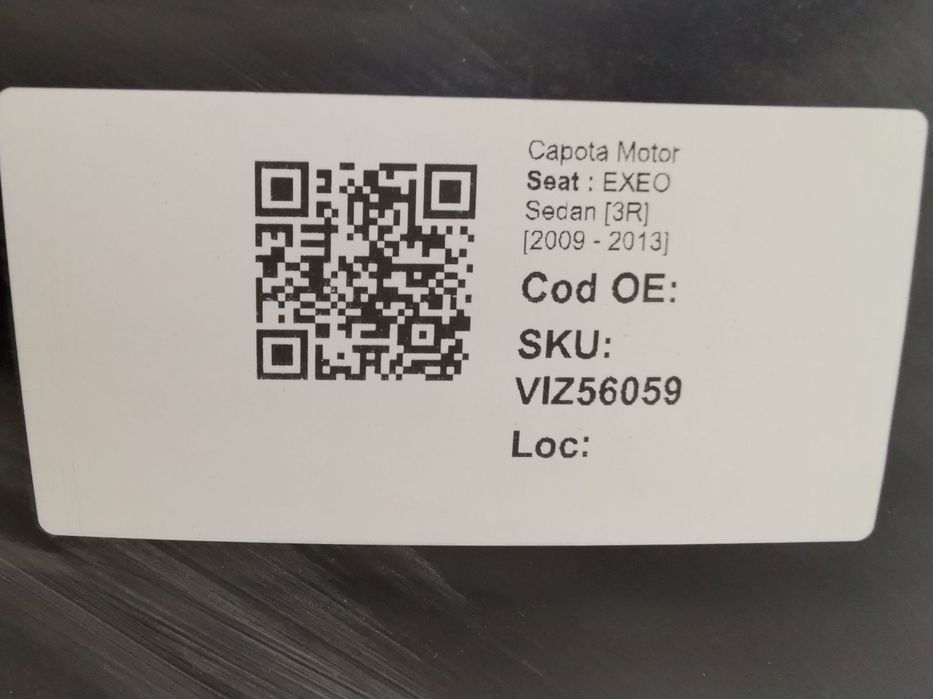 Capota Motor Seat  EXEO Sedan [3R] 2009 2010 2011 2012 2013 Originala