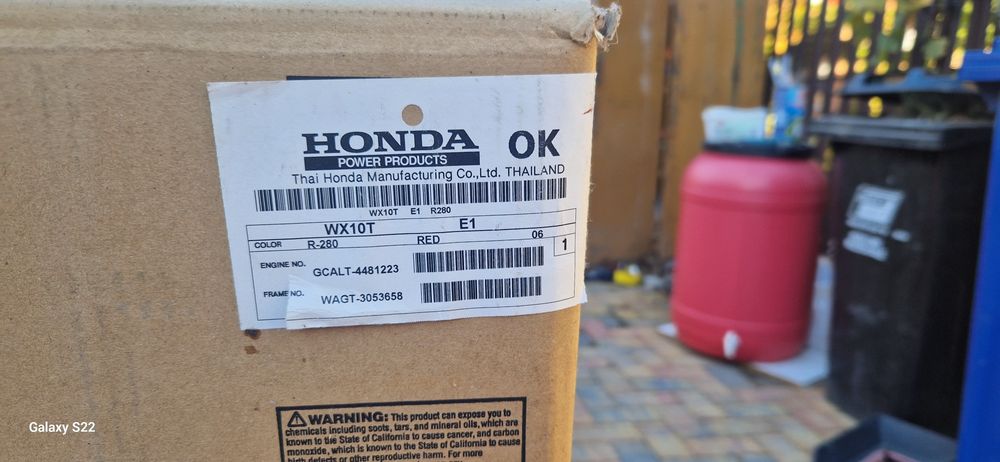 Motopompa Honda wx 10t