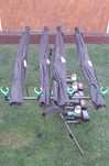 Set 4 Lansete 3, 90 m, 2 Segm, 4 Mulinete G 65, Rod Pod, Senzori
