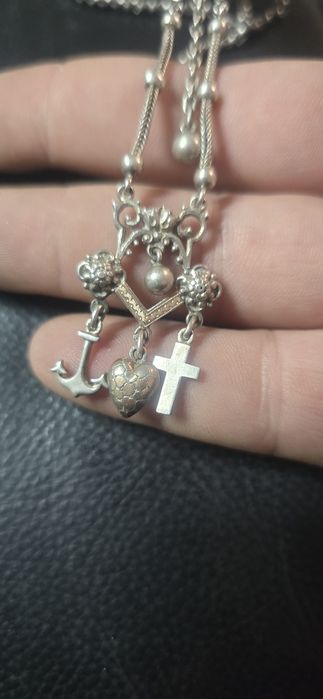 Lant ceas de buzunar argint cu aur Anglia