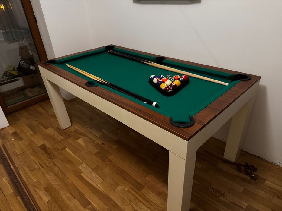 Masa 2 in 1 living sau bucatarie cu biliard