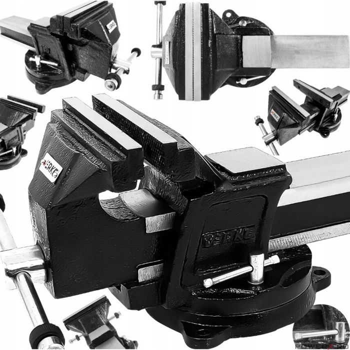 Menghina rotativa turnata, 200 mm, de banc, cu nicovala, Premium Line,