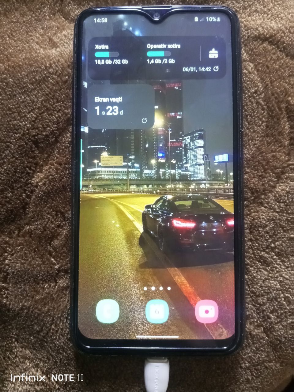 Samsung A10S yanggi karobka bor