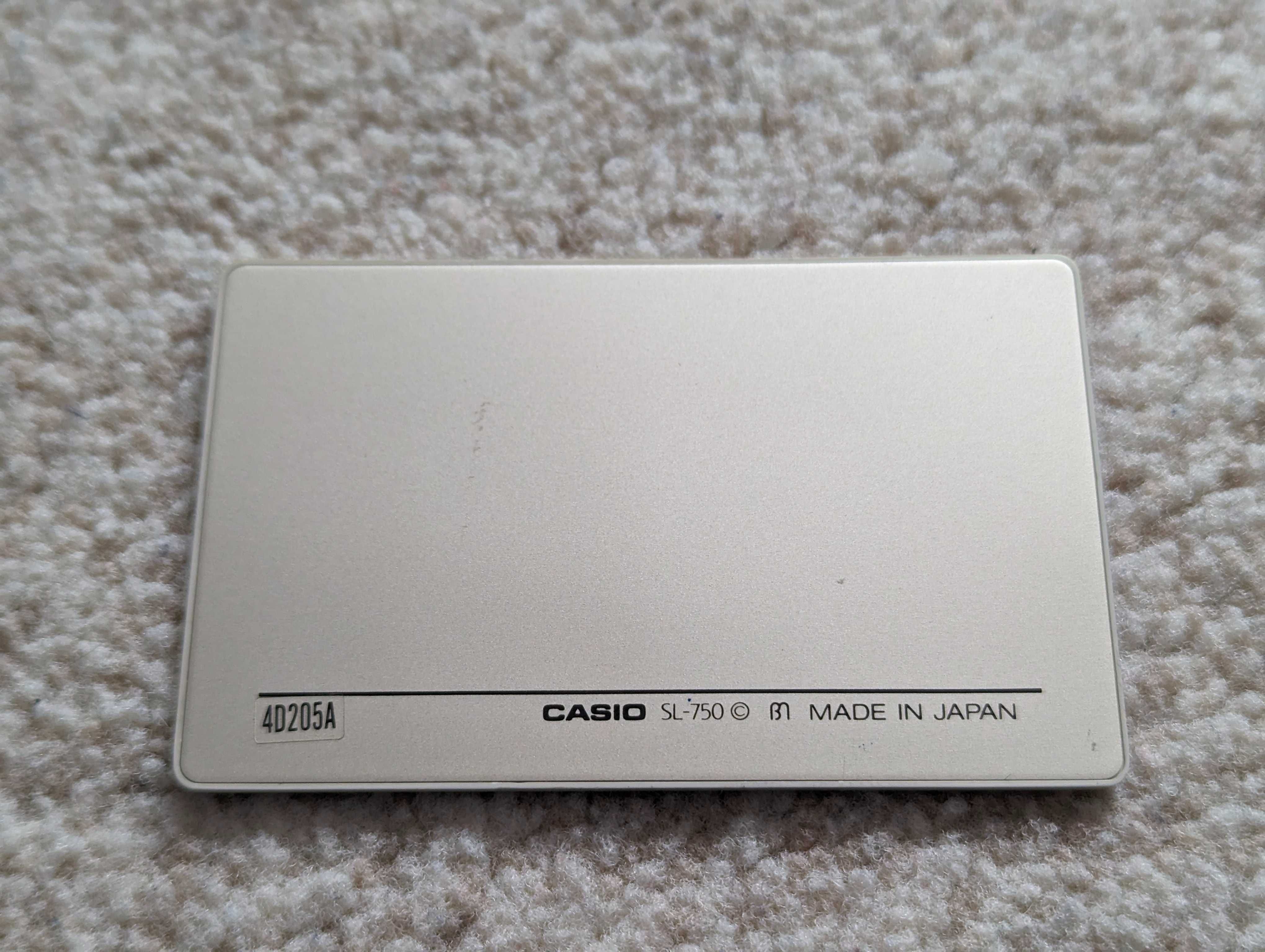 CASIO SL-750 calculator super slim solar, FILM CARD