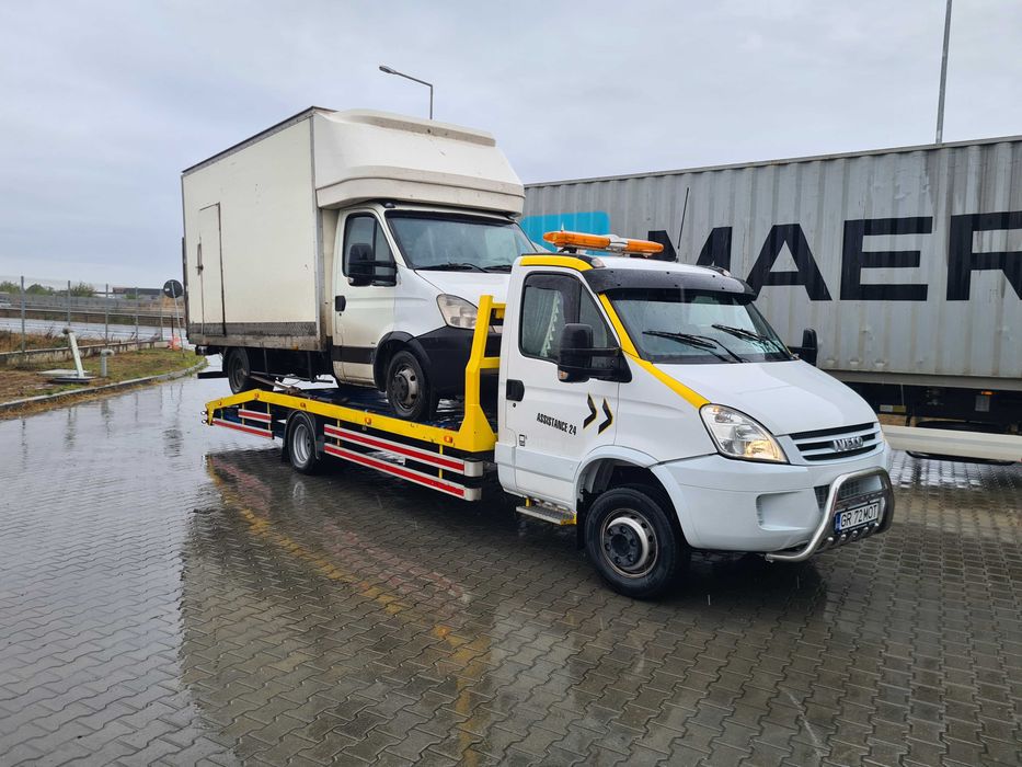 Tractari auto Transport utilaje microbuze dube tractoare etc