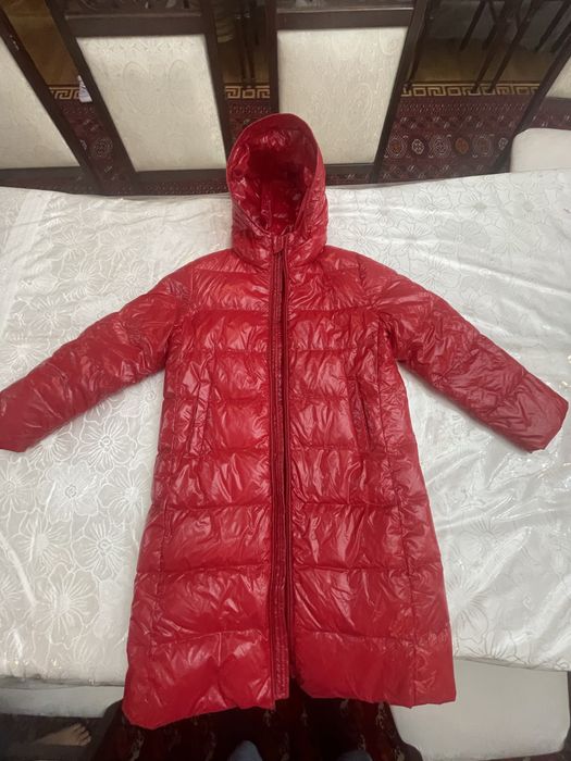 Утепленный пуховик плащ дождевик Moncler