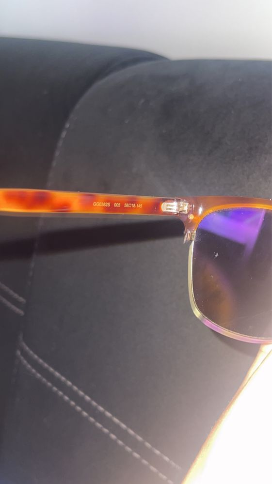 Ochelari de soare unisex Gucci linia albastră maro originali