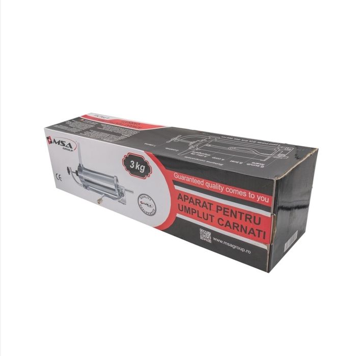 Aparat de Preparat Carnati Vertical, 3 kg inox