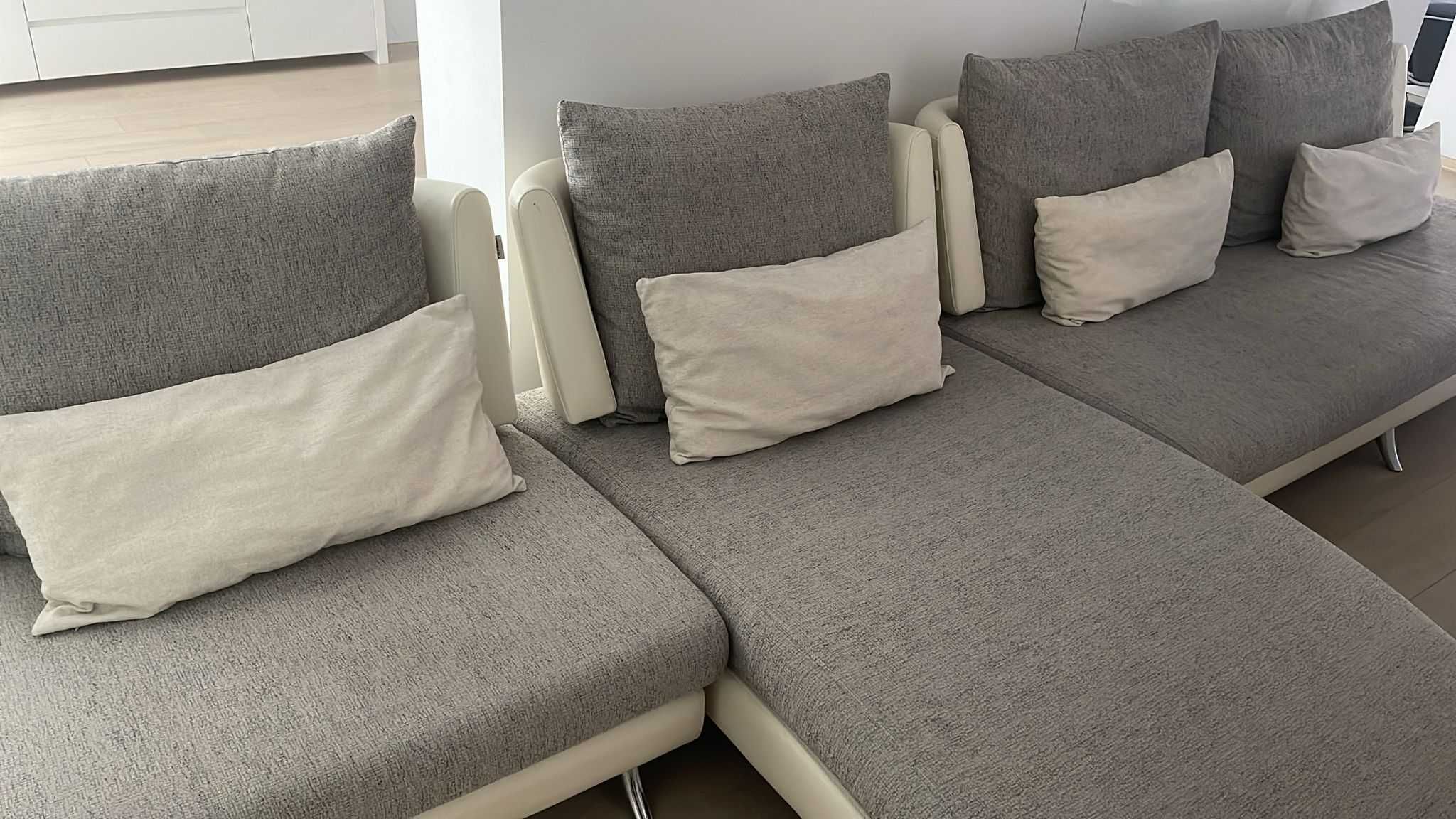 Vand set living modern Canapea, Fotoliu si Sezlong