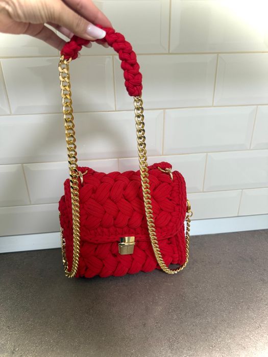 Geanta Handmade calitatea I, Bucuresti, rosie, dama